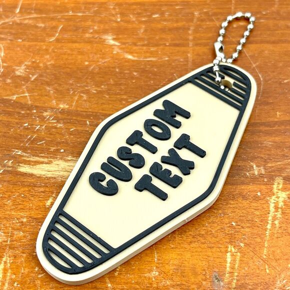 Retro Motel Keychain, Custom Keychain, Ballchain Keychain - Picture 6 of 7